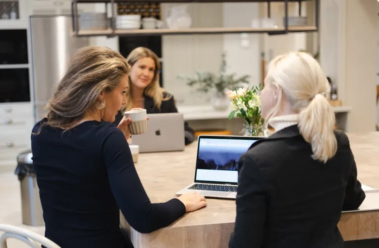 People working in an office.